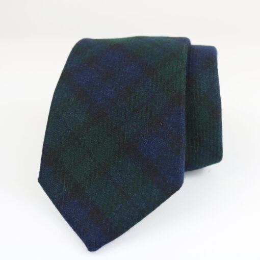 Corbata de lana cuadro escoces