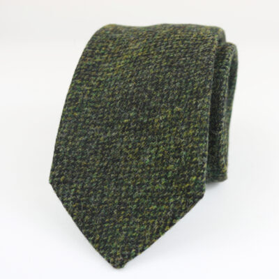 Corbata de lana verde