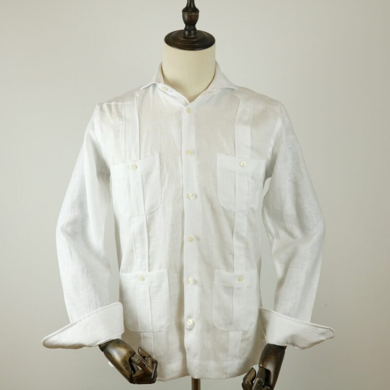 Guayabera lino blanca