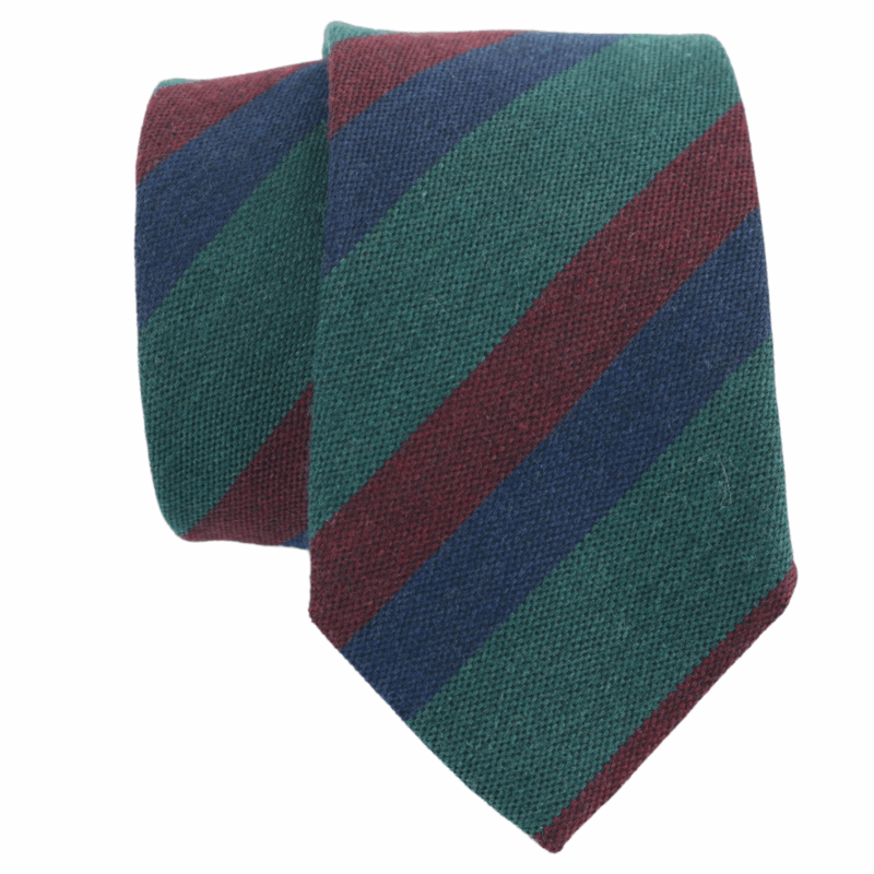 Corbata de lana rayas «Berna»
