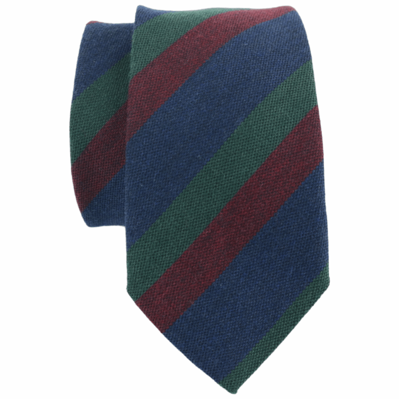 Corbata de lana rayas «Ginebra»