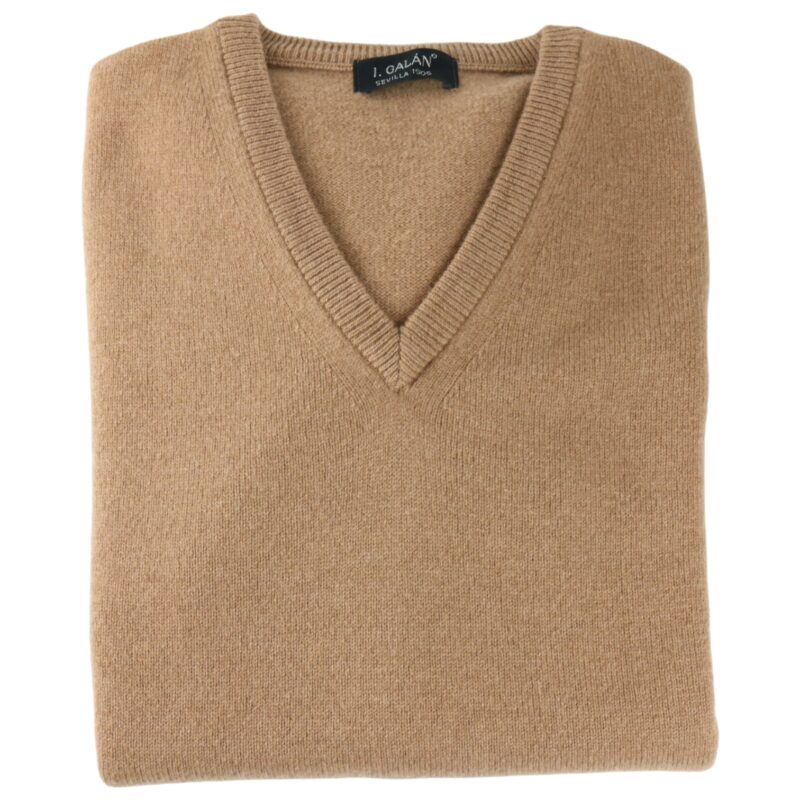 Jersey lambswool camel