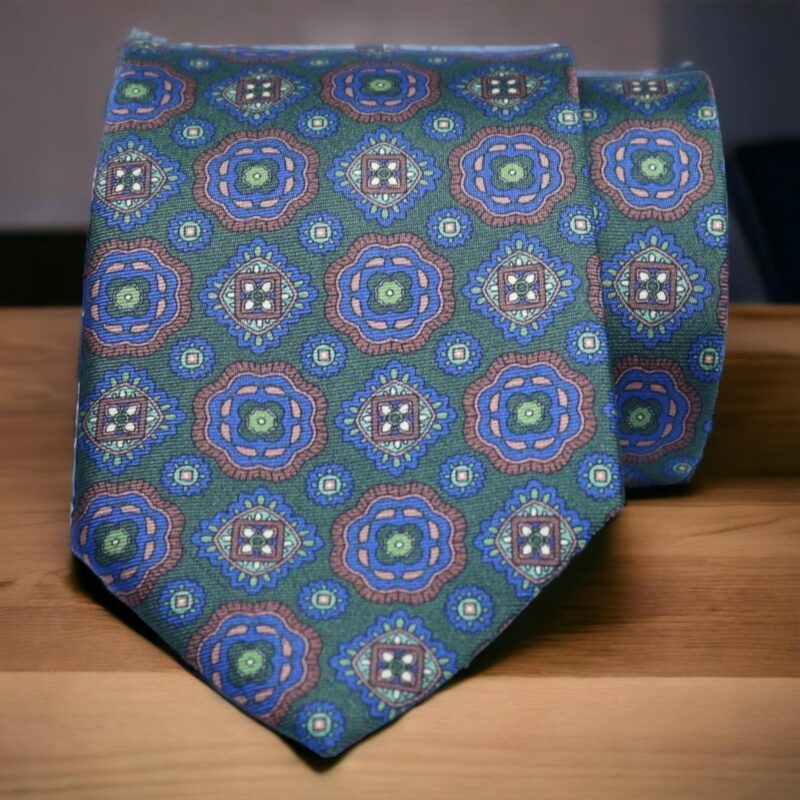 Corbata de seda «Bari» verde
