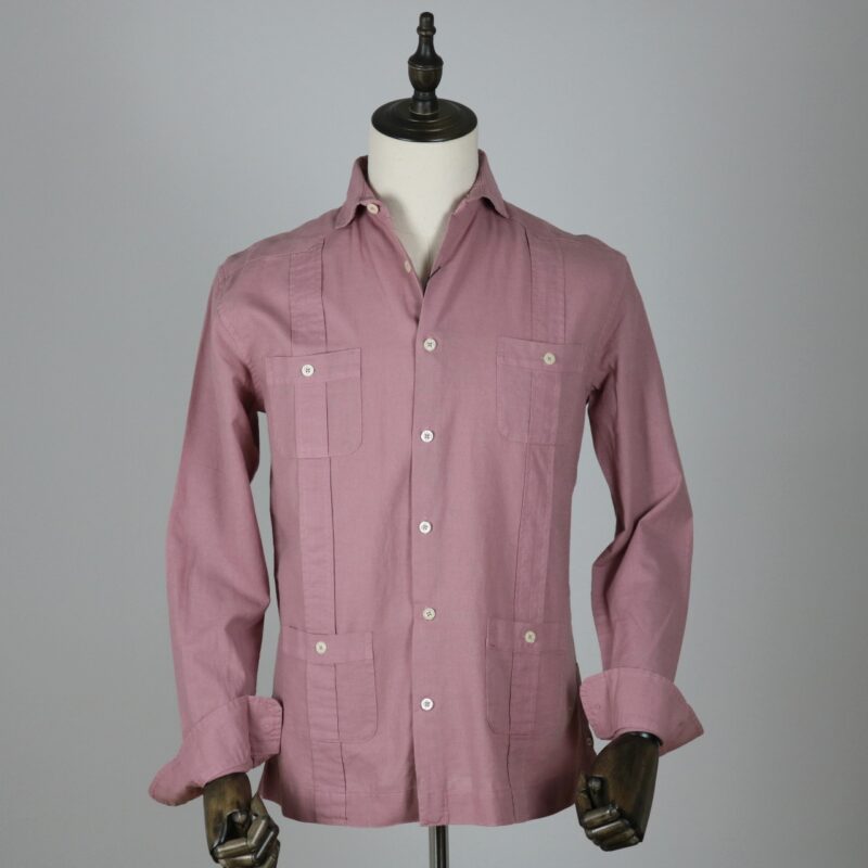 Guayabera rosa palo