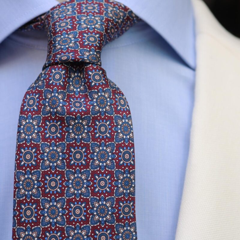 Corbata de seda hecha en Italia