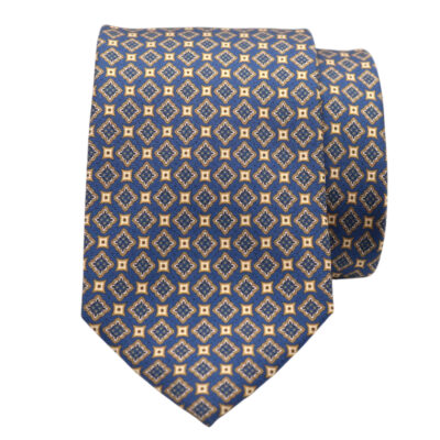 Corbata seda "Marsella" azul