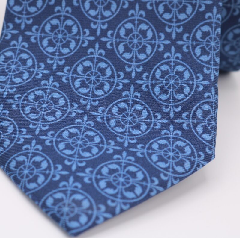 Corbata de seda Angelo azul