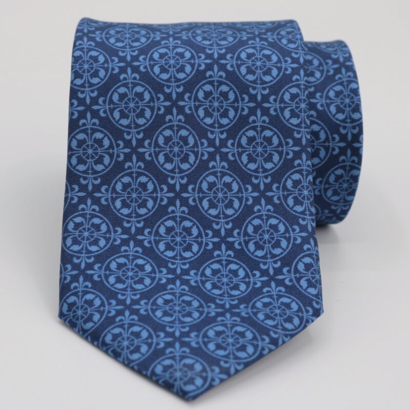 Corbata de seda Angelo azul - Imagen 2