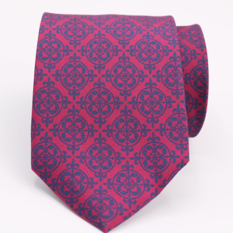 Corbata de seda Angelo grana