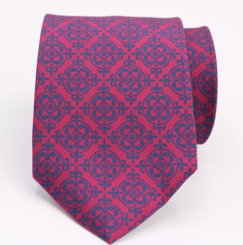Corbata de seda Angelo grana