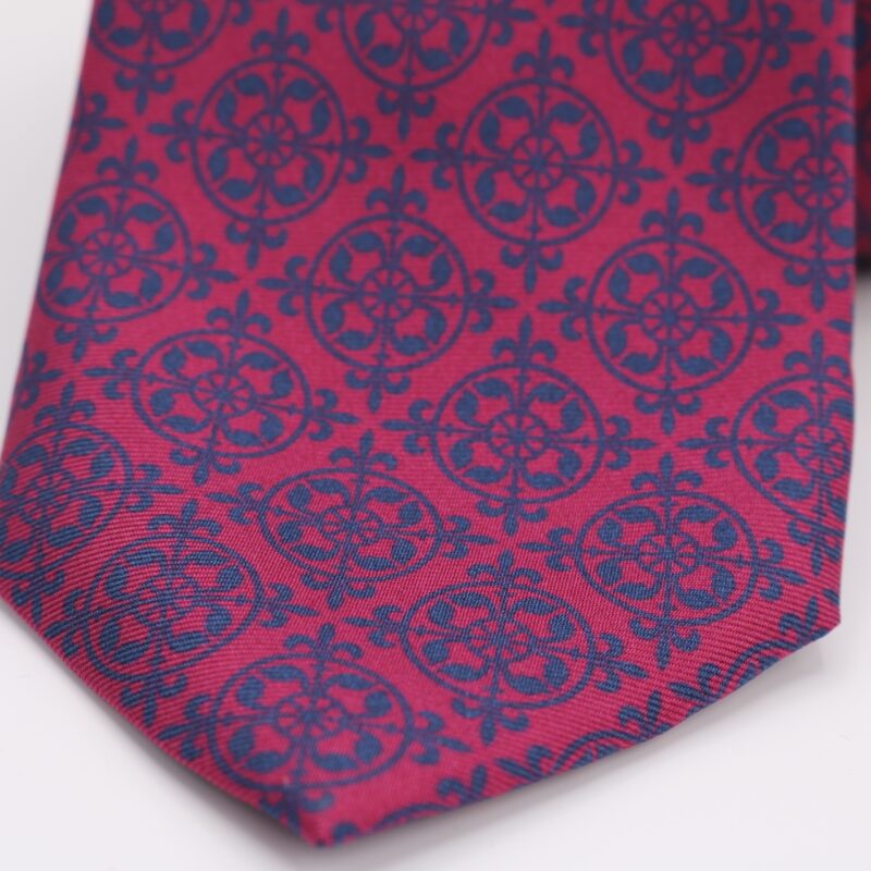 Corbata de seda Angelo grana - Imagen 2
