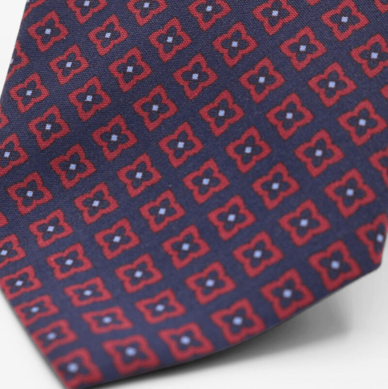 Corbata de seda "Valentina" azul - Imagen 2