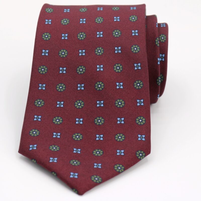 Corbata de seda Milan grana