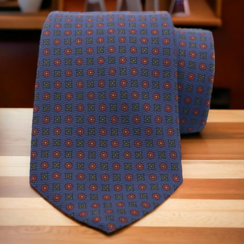 Corbata seda "Veneto" azul