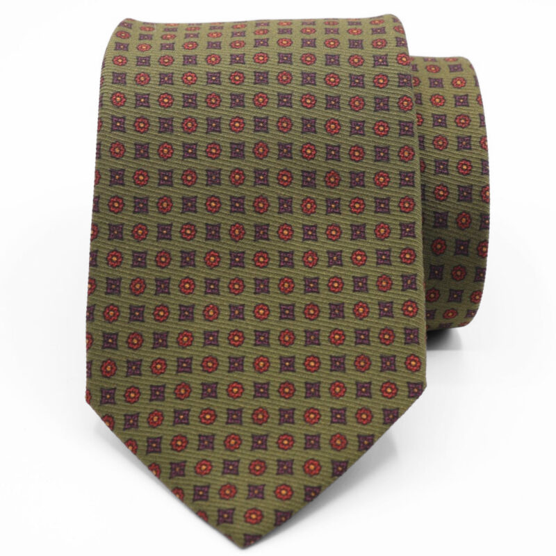 Corbata seda "Veneto" verde