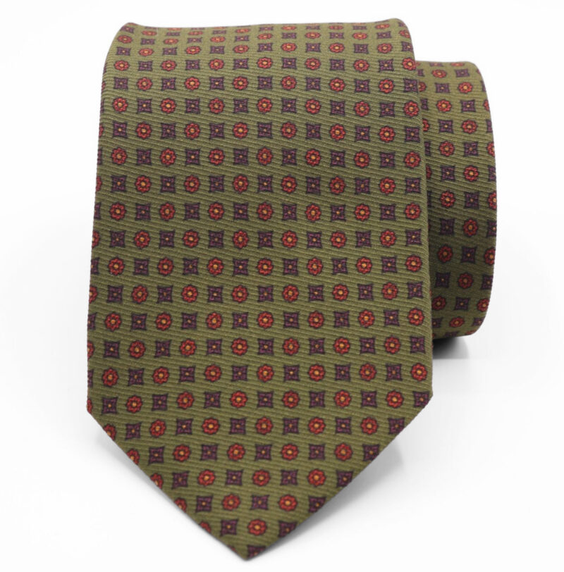Corbata seda "Veneto" verde