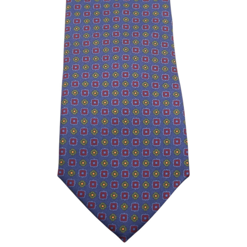 Corbata seda «Bolonia» azul - Imagen 3