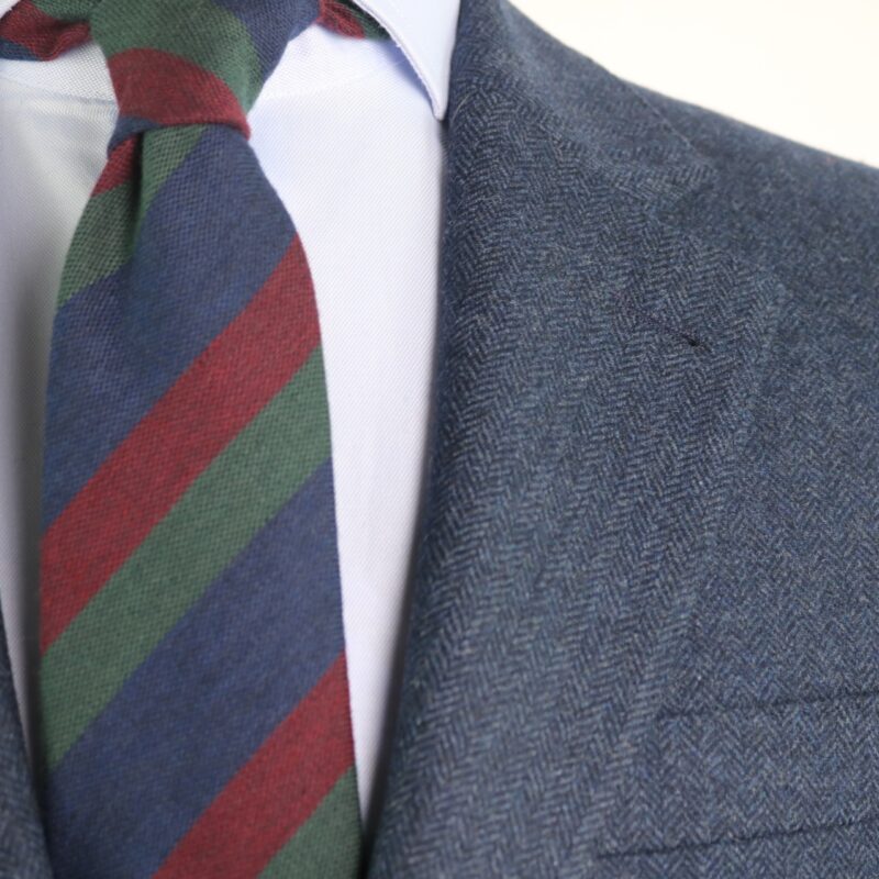 Corbata de lana rayas «Ginebra»