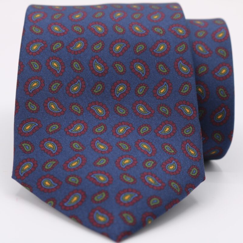 Corbata seda "Simone" azul