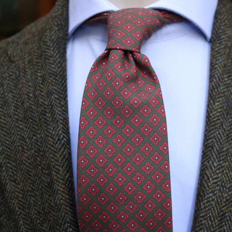 Corbata seda "Valentina" verde