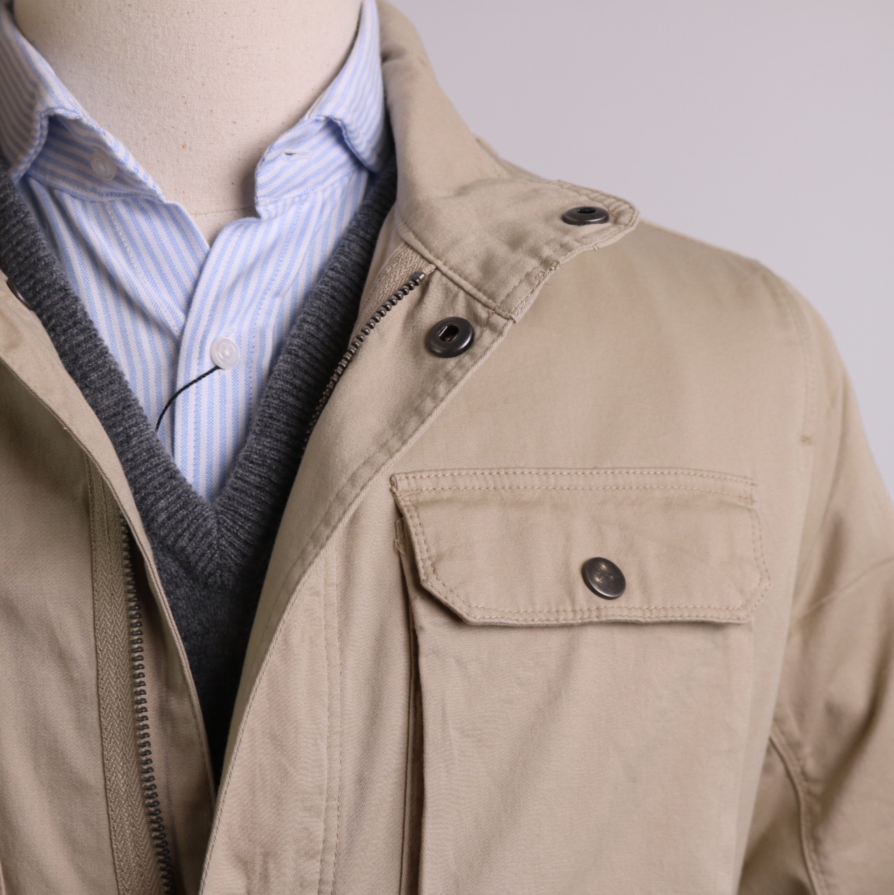 Parka algodón camel - Imagen 3