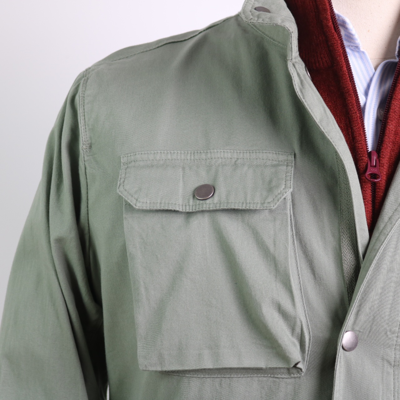 Parka algodón verde claro - Imagen 2