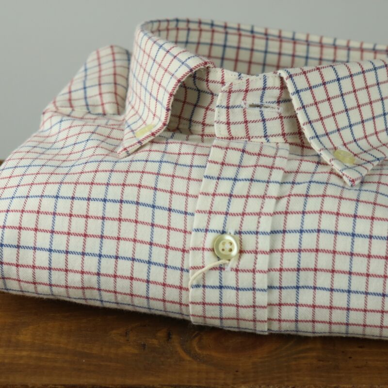 Camisa «Forest» grana y azul