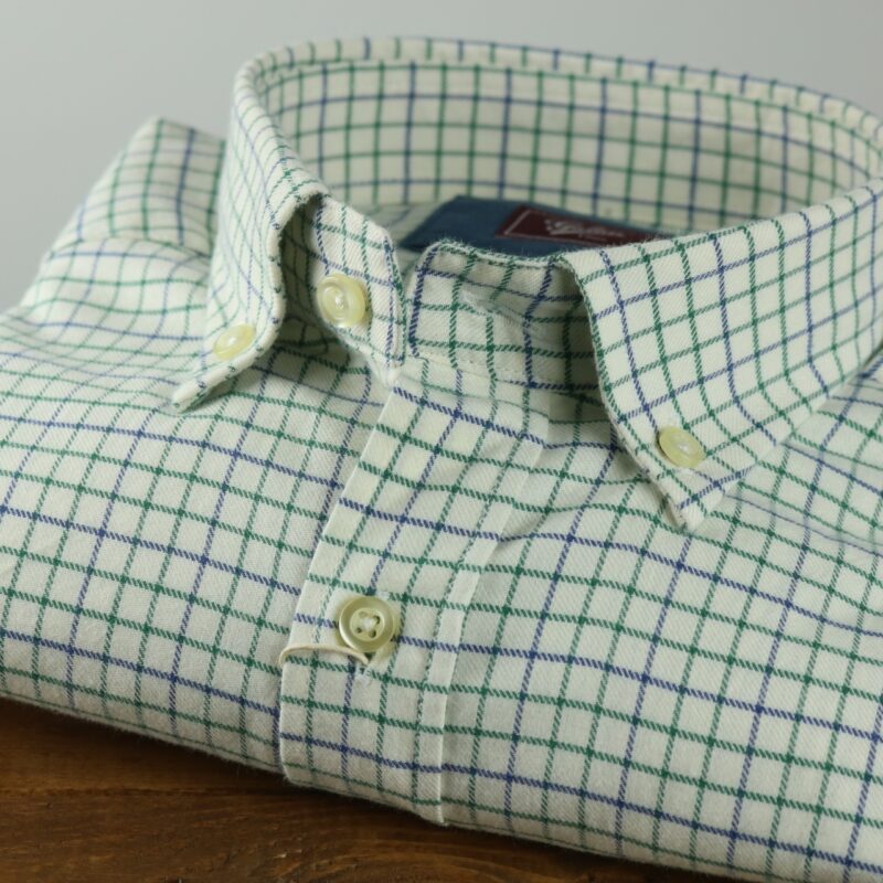 Camisa «Forest» azul y verde