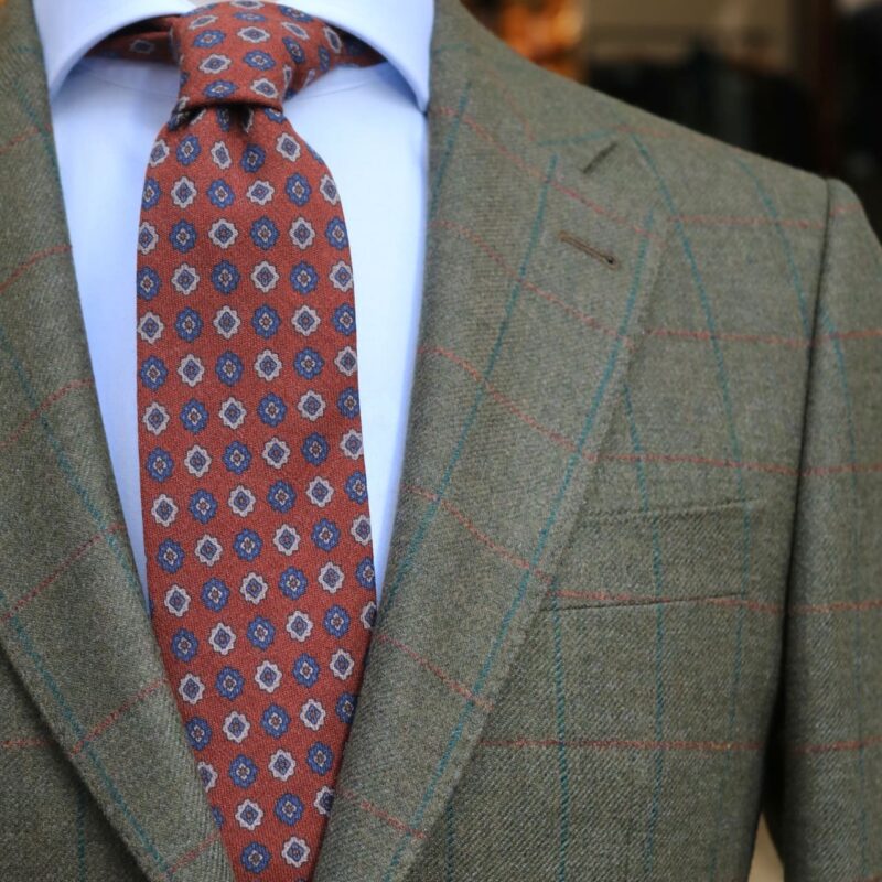 Corbata de lana «Teja»