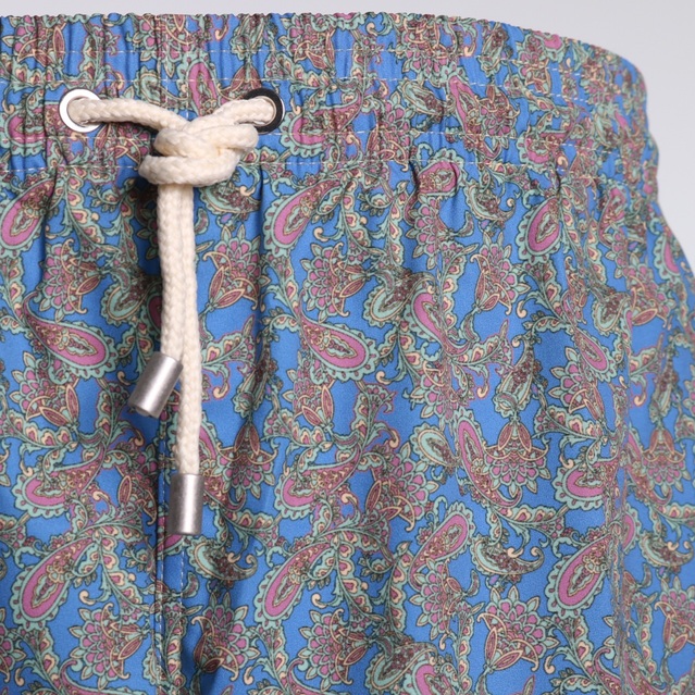 Bañador "Paisley" azul y verde