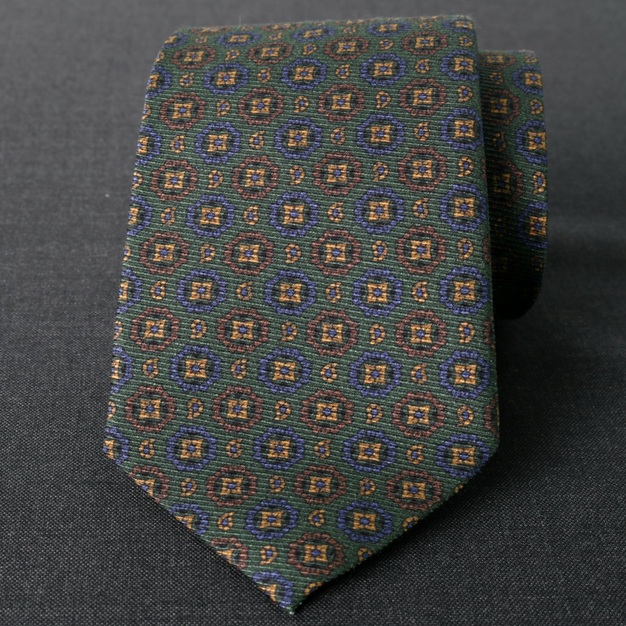 Corbata seda "Bellamonte" verde