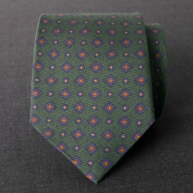Corbata seda "Fiorenzi" verde