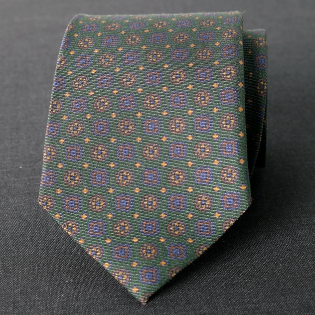 Corbata seda "Santori" verde