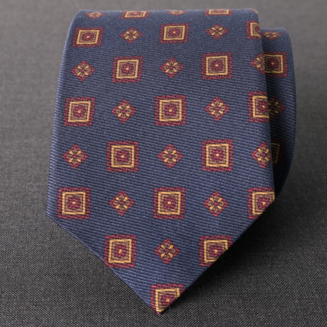 Corbata seda "Valdoro" azul