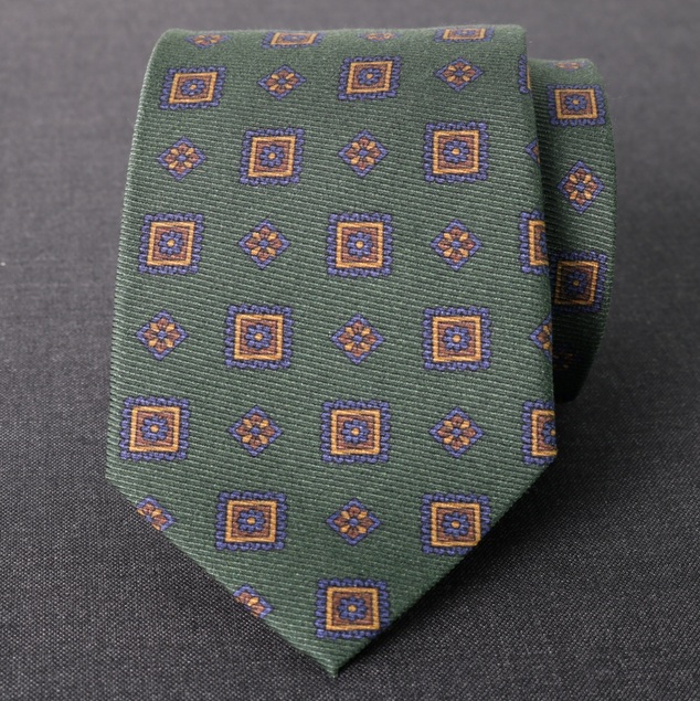 Corbata seda "Valdoro" verde