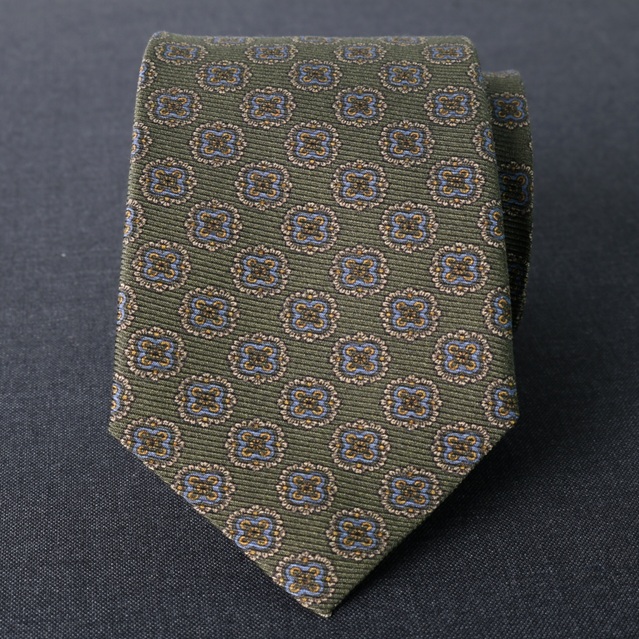 Corbata seda "Visconti" verde