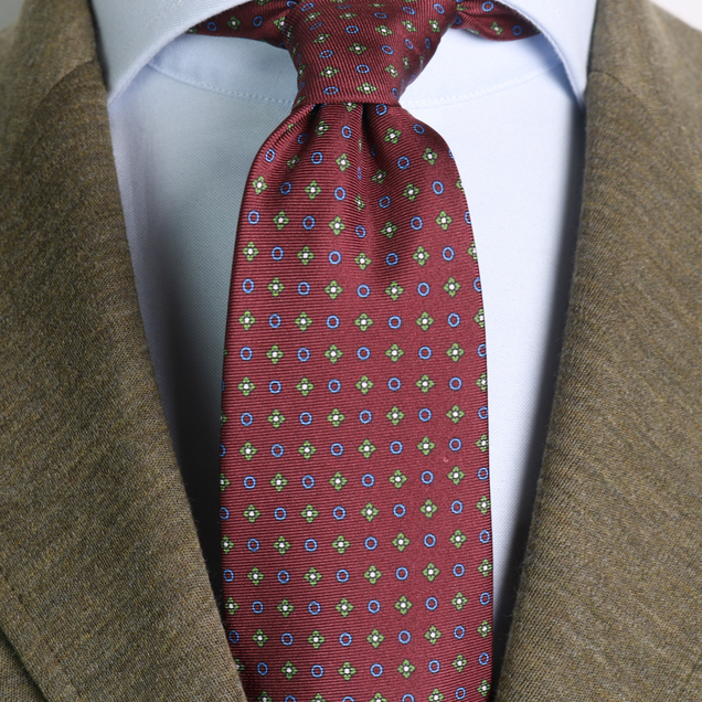 Corbata seda Amberes grana