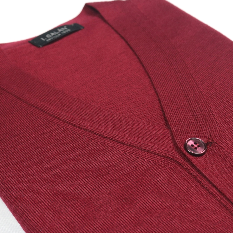 Cardigan burdeos