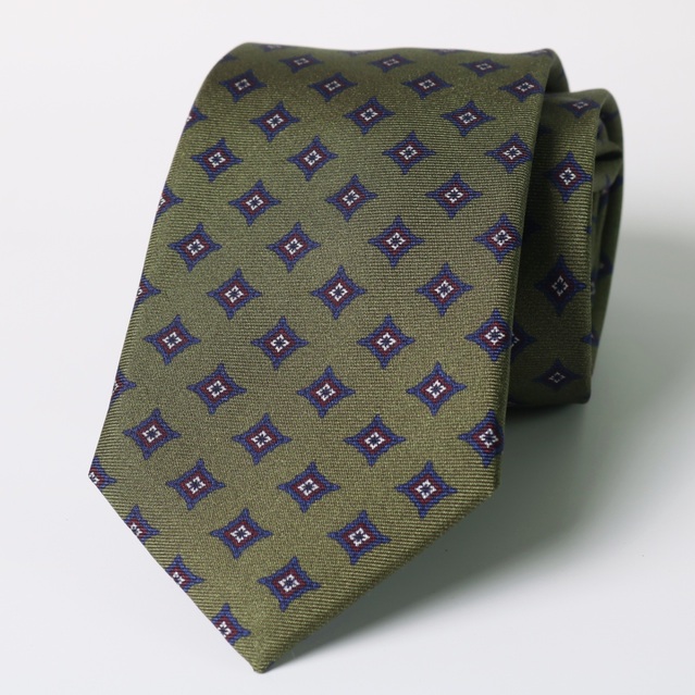 Corbata seda "Marcello" verde